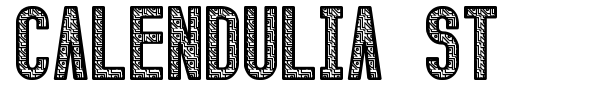 Calendulia St font preview